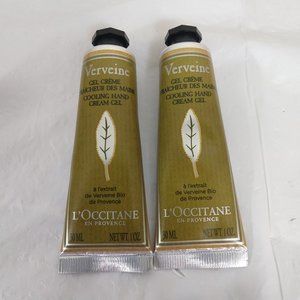L'Occitane Verbena  Cooling Hand Cream Gel 30mL X 2 NEW